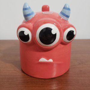 Monster Mug Abbott Collection Whimsical Upside Down 20oz Plant Pot Art Deco NWOT